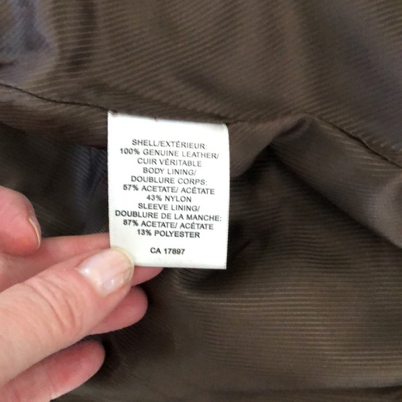 Banana Republic Leather Jacket, size M, Perfect condition. Dark Brown - Picture 7 of 11